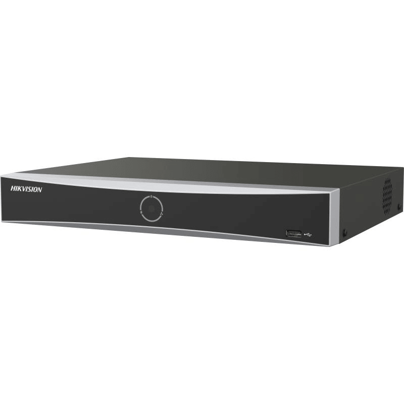 NVR Hikvision 8 canale AcuSeek K Vpro DS-7608NXI-K1/VPRO; 3-ch@12 MP or 6-ch@8 MP or 12-ch@4 MP or 24-ch@1080p decoding capacity, H.265 +/H.265/H.264+/H.264, iesiri: HDMI/VGA, 1x SATA max 16TB pe HDD, AI by NVR: Facial recognition, perimeter protection, motion detection 2.0, AcuSearch, AcuSeek, AI