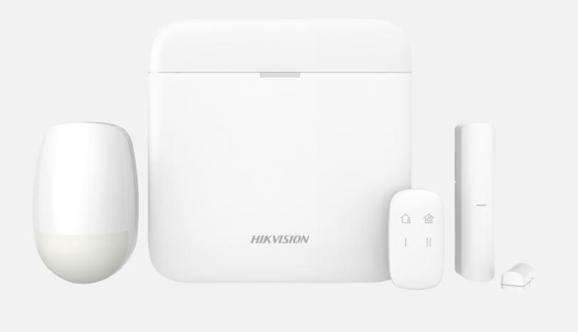 Kit de alarma wireless AX PRO Light Level Hikvision DS-PWA64-Kit-WE, Wireless Control Panel Kit, 868MHz two-way wireless, Dual Wireless Technology: Tri-X & CAM-X;  Long RF transmission range; Up to 64 Wireless Zones/Outputs, 8 Wireless Ta Readers/Keypads, 4 Wireless Sounder, 32 Keyfobs, 2 Wireless