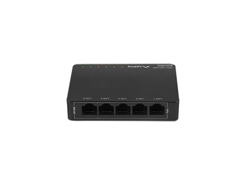 Switch  DSP3-1005-60W 5x 1 Gb PoE+ (4 porturi PoE 30W/port, max. 60W), fara management, desktop