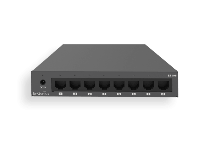 Switch Engenius Unmanaged Desktop 8-port GbE, standard wireless L1, capacitate switch 16 Gbps