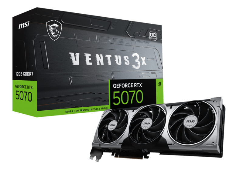 Placa video MSI GeForce RTX 5070 12G VENTUS 3X OC