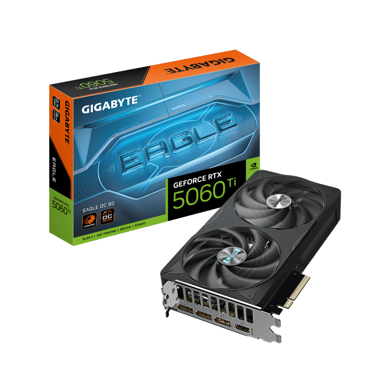 Placa Video GIGABYTE GEFORCE RTX 5060 TI EAGLE OC 8GB GDDR7 128 bit, PCIE 5.0, 1x HDMI 3x DP