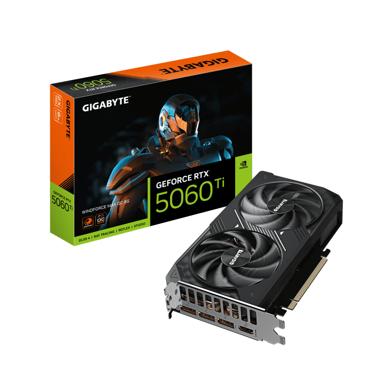 Placa Video GEFORCE RTX 5060 TI WINDFORCE MAX OC 6GB GDDR7 128 bit, PCIE 5.0, 3x DP 1x HDMI
