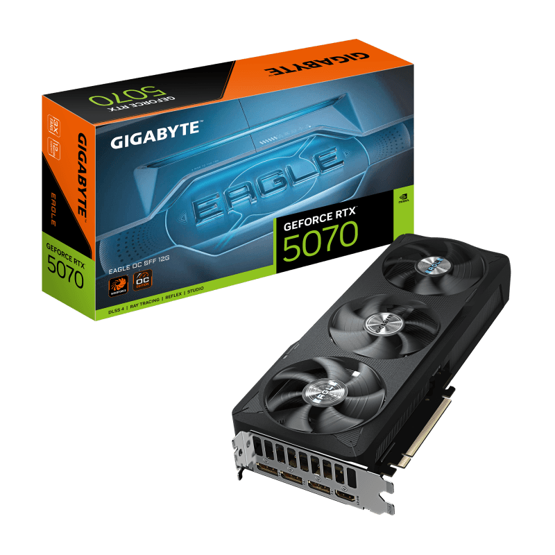 Placa Video GIGABYTE GEFORCE RTX 5070 EAGLE OC SFF 12GB GDDR7 192 bit, PCIE 5.0, 3x DP 1x HDMI