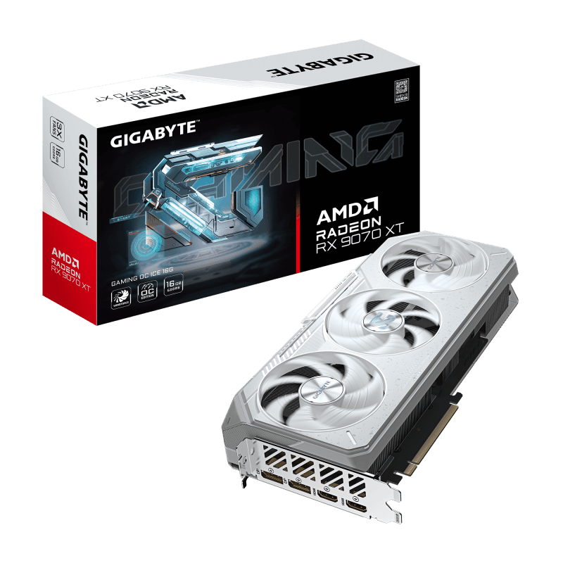 Placa de baza GIGABYTE GEFORCE RADEON RX 9070XT GM OC ICE