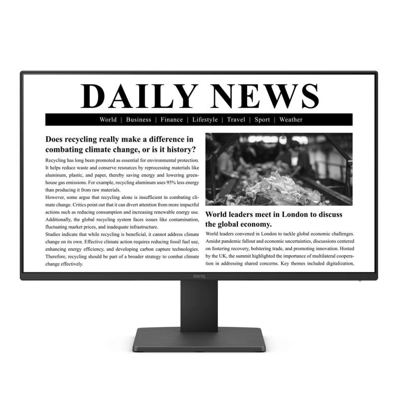 Monitor BenQ 24" GW2491, Diagonal (inch): 24, Diagonal (cm): 61, Aspect ratio: 16:9, Panel: IPS, Resolution: 1920x1080, Refresh Rate: 100Hz, Response time GtG: 5ms, Brightness (max): 250 cd/m², Contrast (static) : 1300:1, Viewing angle: 178/178, Color Gamut Type: sRGB 99% , Colours: 16.7M, VESA