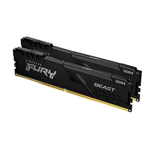 Memorie RAM Kingston DDR4 64GB 3200Mhz CL16 1.35V Dual Channel Kit 1.35V Fury Beast Black XMP