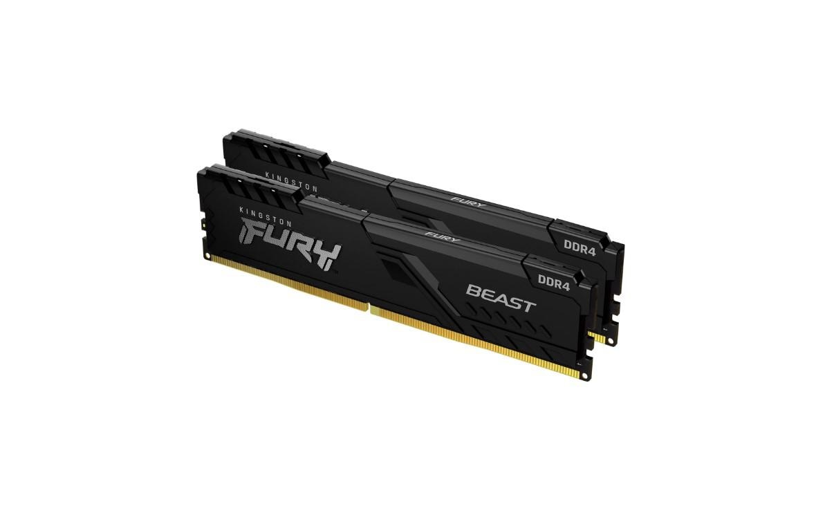 Memorie RAM Kingston DDR4 64GB 3600Mhz CL18 1.35V Dual Channel Kit Fury Beast Black XMP