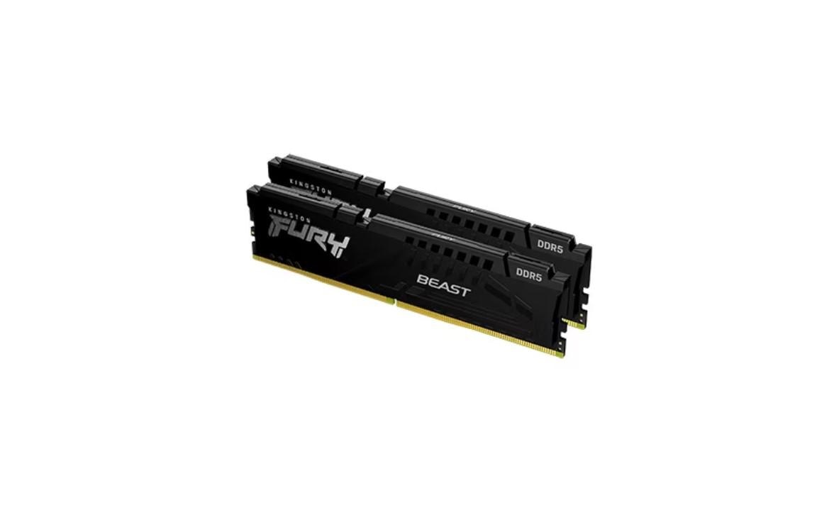 Memorie RAM Kingston DDR5 16GB 5200Mhz CL40 1.25V Dual Channel Kit Fury Beast Black XMP