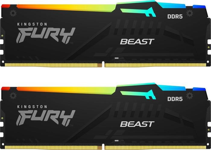 Memorie RAM Kingston DDR5 32GB 6000Mhz CL30 1.4V Dual Channel Kit Fury Beast Black RGB EXPO