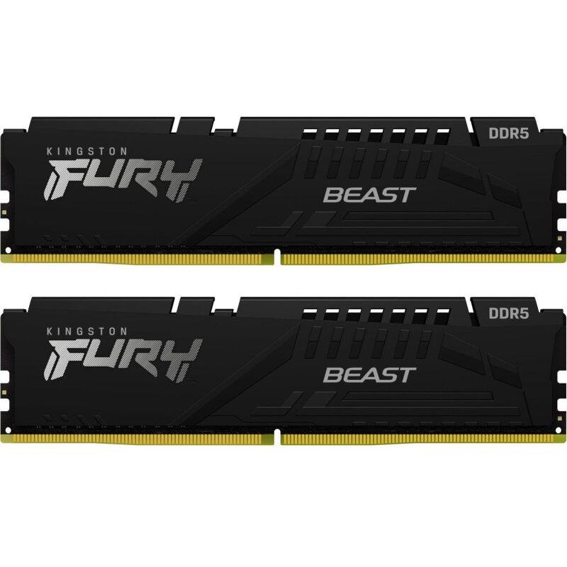 Memorie RAM Kingston DDR5 32GB 6000Mhz CL30 1.4V Dual Channel Kit Fury Beast Black EXPO