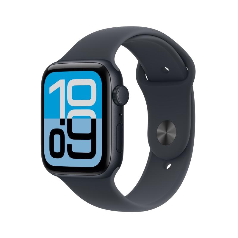 Apple Watch SE 3 GPS 44mm Midnight Aluminium Case with Midnight Sport Band - S/M