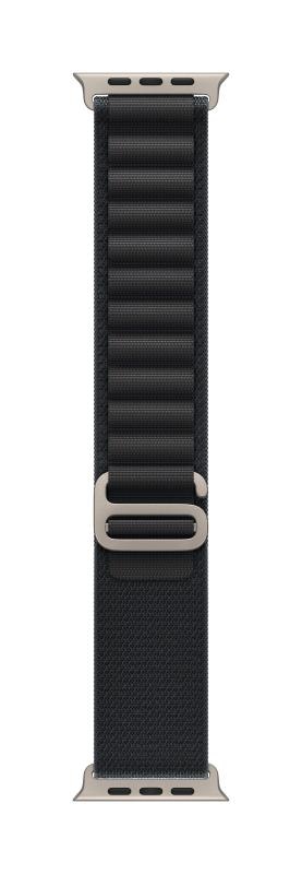 Apple Watch 49mm Black Alpine Loop - Medium - Natural Titanium Finish