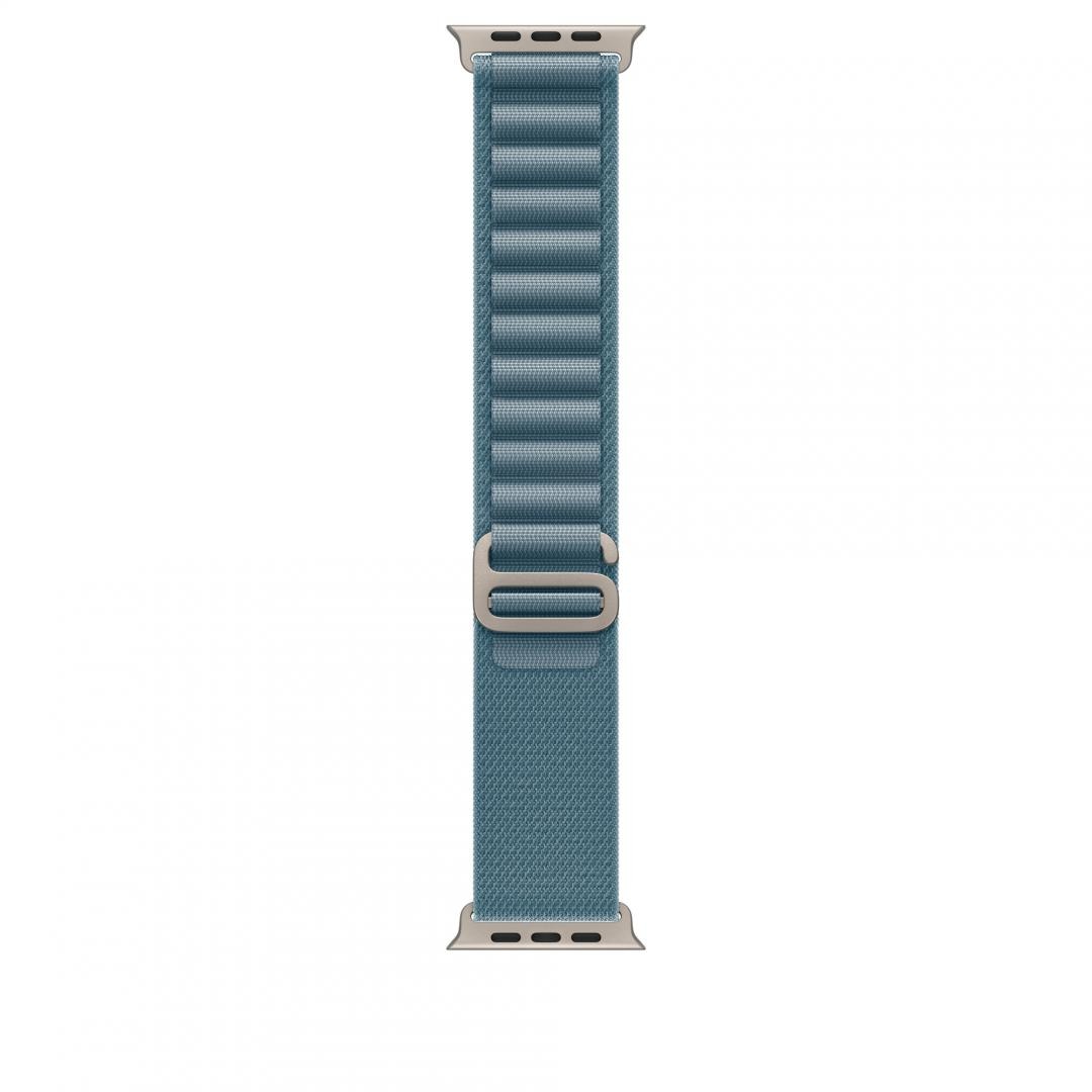 Apple Watch 49mm Light Blue Alpine Loop - Small - Natural Titanium Finish