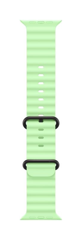 Apple Watch 49mm Neon Green Ocean Band - Black Titanium Finish