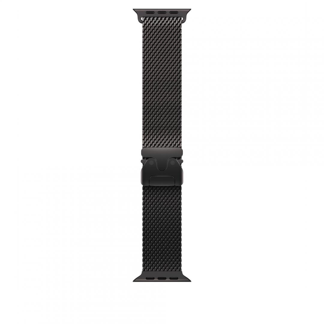 Apple Watch 49mm Black Titanium Milanese Loop - Small