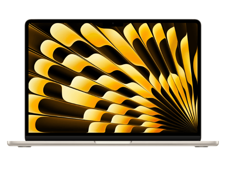 MacBook Air 13.6" Retina/Apple M4 (CPU 10-core, GPU 8-core, Neural Engine16-core)/16GB/256GB - Starlight - INT KB (2025) 30W USB‑C