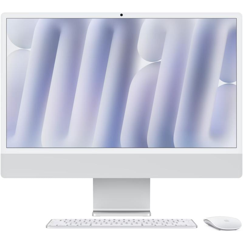 Apple iMAC 24" Retina 4.5k/ Apple M4 (CPU 10-core, GPU 10-core, Neural Engine16-core)/16GB/512GB - Silver - INT KB (2024)