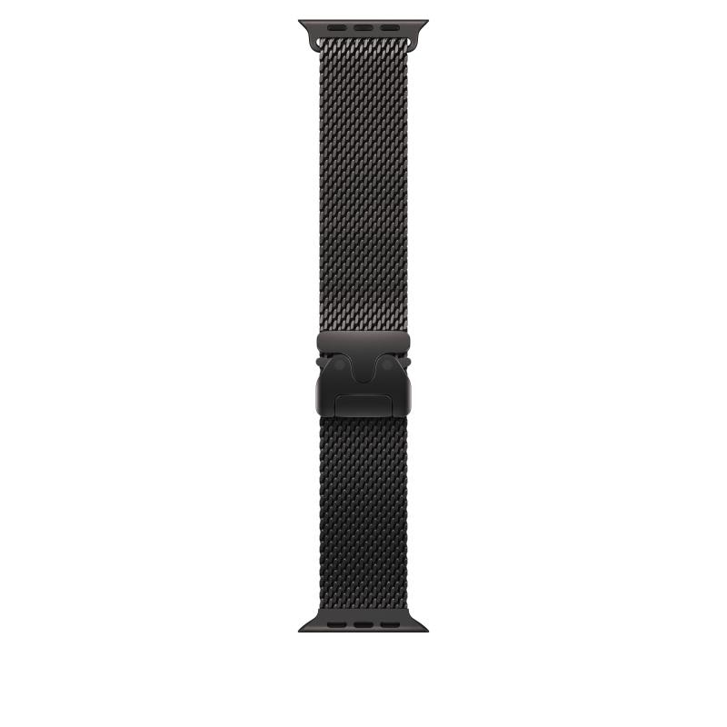 Apple Watch 49mm Black Titanium Milanese Loop - Small