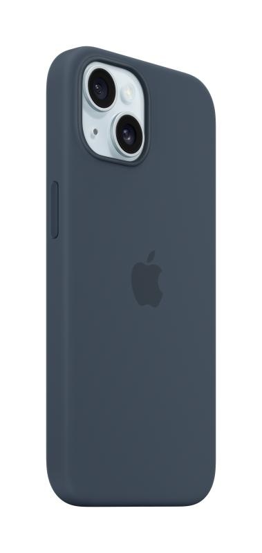 iPhone 15 Silicone Case with MagSafe - Storm Blue