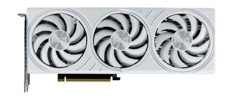 Palit GeForce RTX 5070 White OC. Graphics processor family: NVIDIA, Graphics processor: GeForce RTX 5070, Processor frequency: 2325 MHz. Discrete graphics card memory: 12 GB, Graphics card memory type: GDDR7, Memory bus: 192 bit. Maximum resolution: 7680 x 4320 pixels. DirectX version: 12 Ultimate