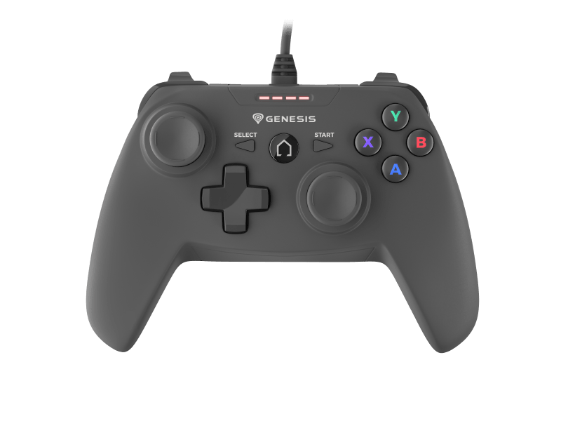 Controller cu fir Genesis Mangan P58, interfata USB, numar butoane 12, lungime cablu 180 cm, compatibilitate PC, PS3, negru