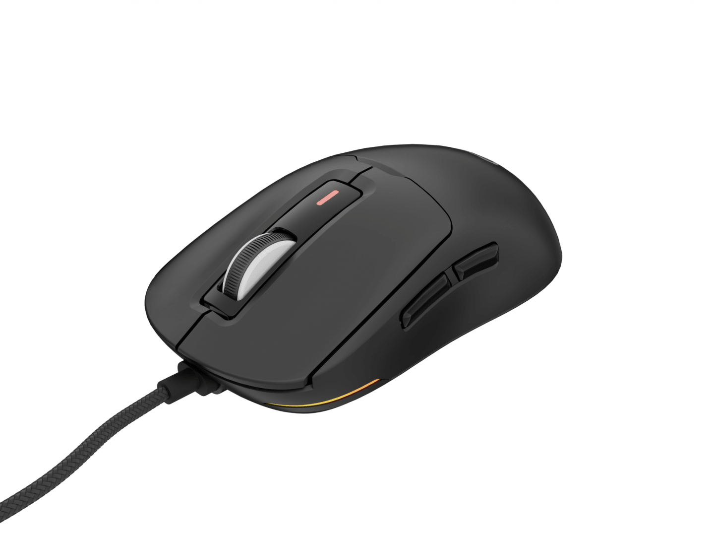 Mouse gaming cu fir Genesis Krypton 660, interfata USB, 12000 DPI, 6 butoane, iluminare RGB, negru