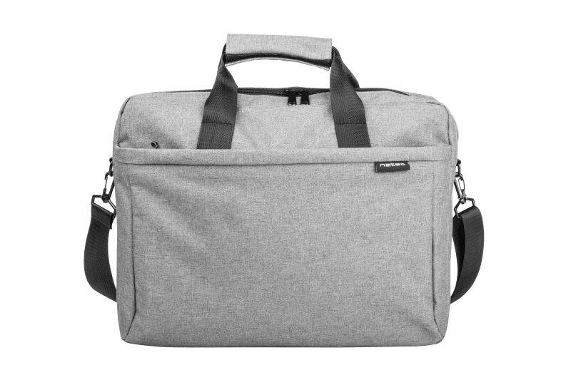 Geanta laptop Natec Mustela, compatibilitate dimensiune laptop 15.6", 3 compartimente, material Polyester 600D, gri