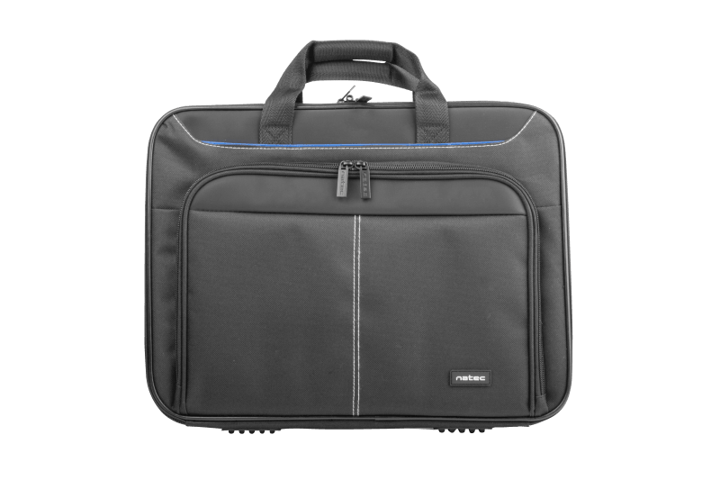Geanta laptop Natec Doberman, compatibilitate dimensiune laptop 15.6"-16", 2 compartimente, material Polyester 600D, negru