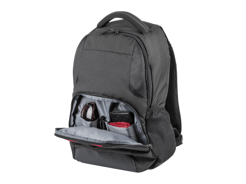 Rucsac laptop Natec Eland, compatibilitate dimensiune laptop 15.6", 3 compartimente, capacitate 22L, material Polyester 300D, negru
