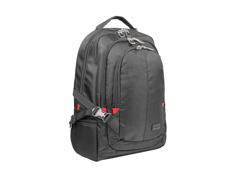 NATEC NTO-1703. Backpack type: Casual backpack, Product main colour: Black, Style: City. Width: 190 mm, Depth: 345 mm, Height: 465 mm. Material: Polyester