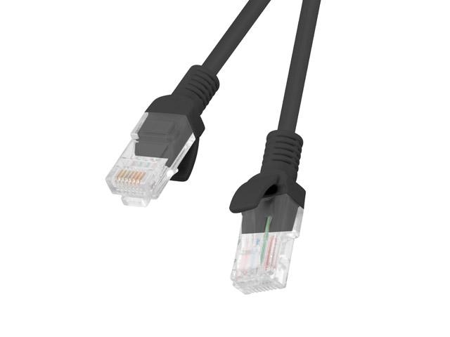 Patch cord Cat.6 UTP 5 m negru, Fluke Passed