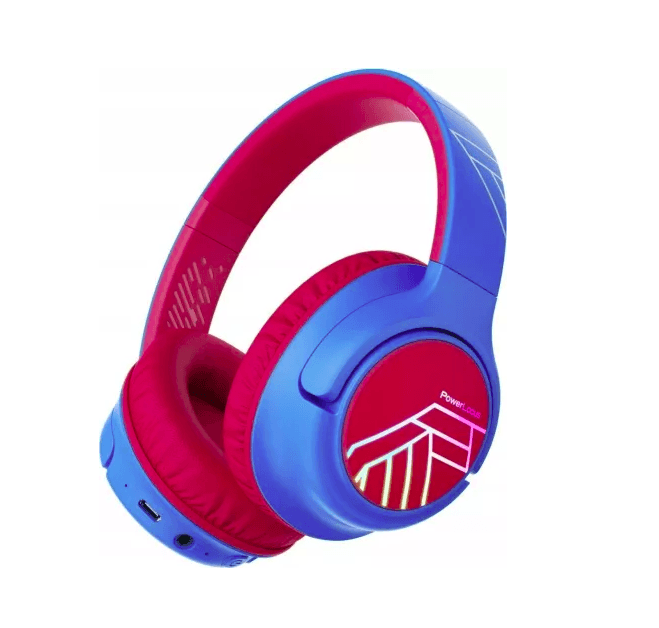 PowerLocus Casti pentru copii, Wireless, Bobo Kids Blue/Red