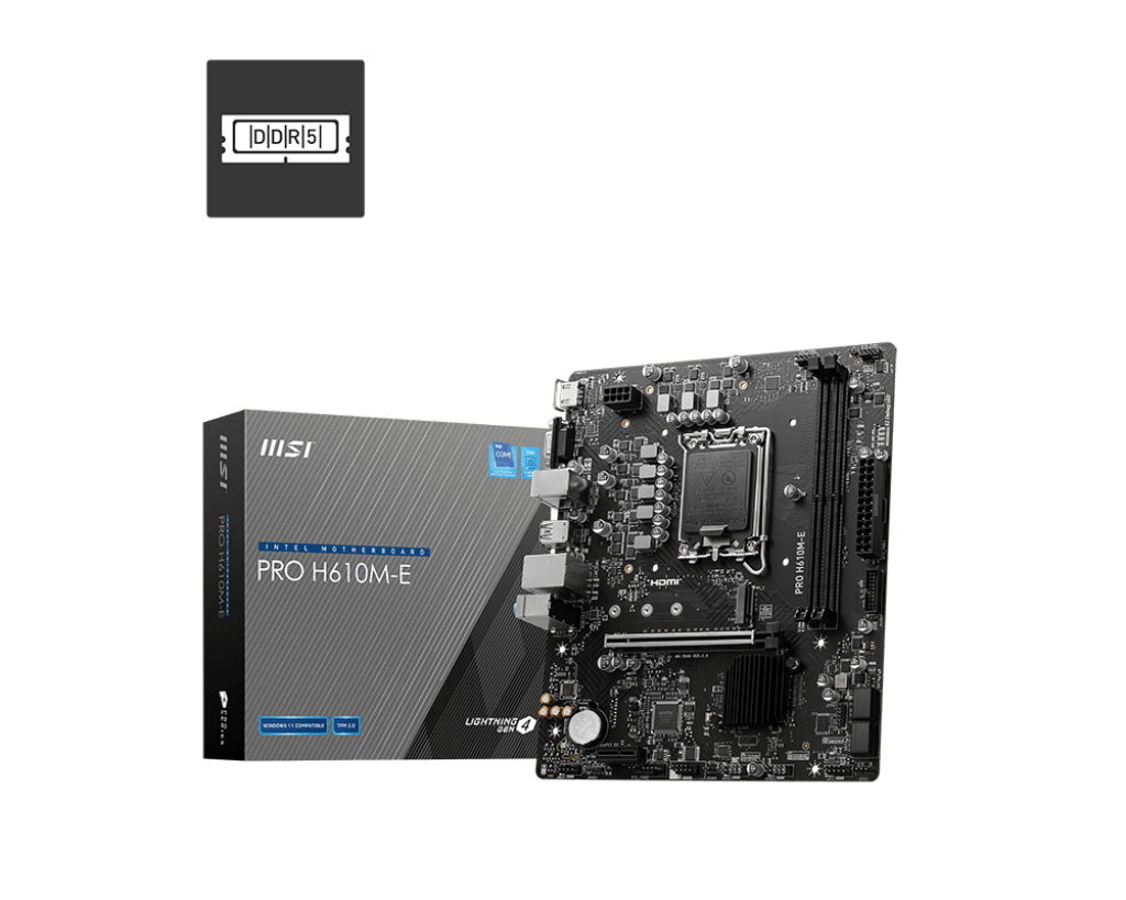 Placa de bază MSI PRO H610M-E DDR5 LGA1700