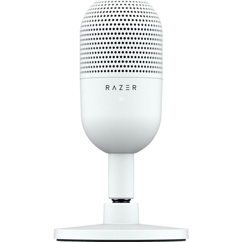 Microfon Razer Seiren V3 Mini White USB, frecventa raspuns 20 Hz - 20000 Hz, sensibilitate 110 dB (THD > 1% at 1 kHz), alb