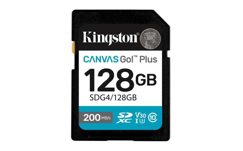 Card de Memorie SD Kingston 128GB  Canvas GO Plus CL 10