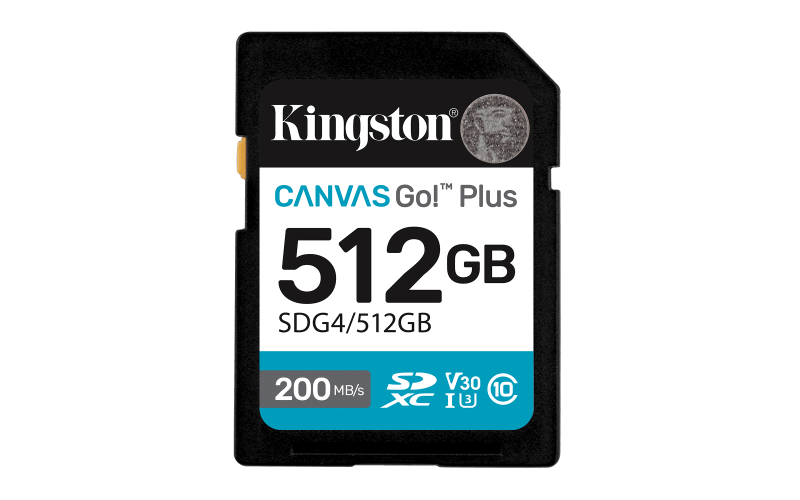 Card de Memorie SD Kingston 512GB Canvas GO plus CL 10