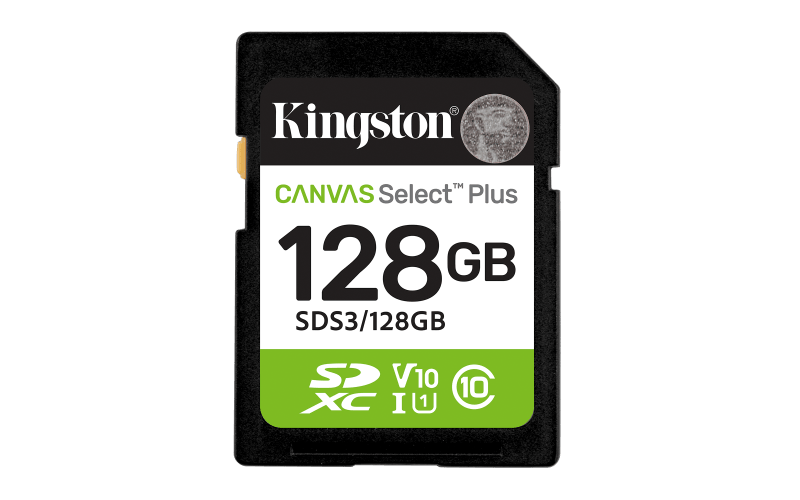 128GB SDXC Canvas Select Plus Gen3 150MB