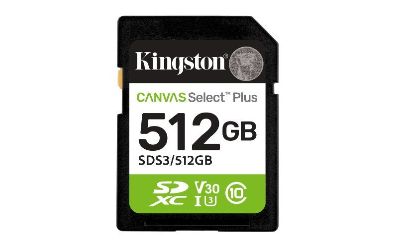 512GB SDXC Canvas Select Plus Gen3 150MB