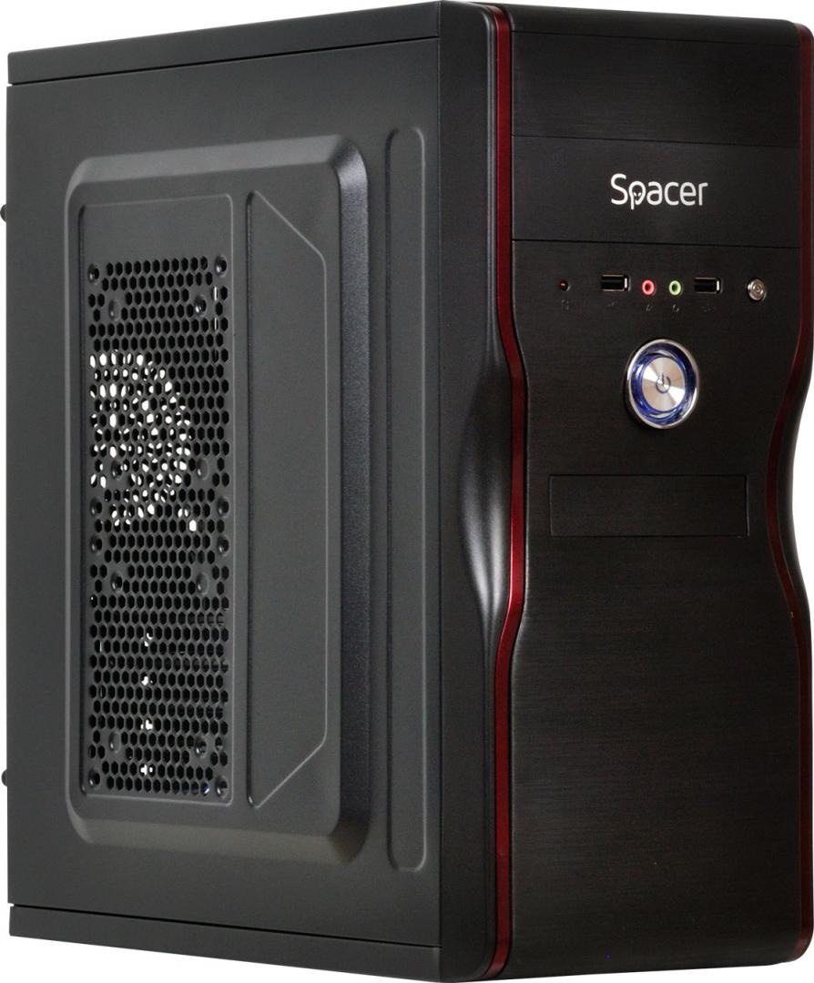 Carcasa Spacer New Mercury, ATX, MidTower NEGRU