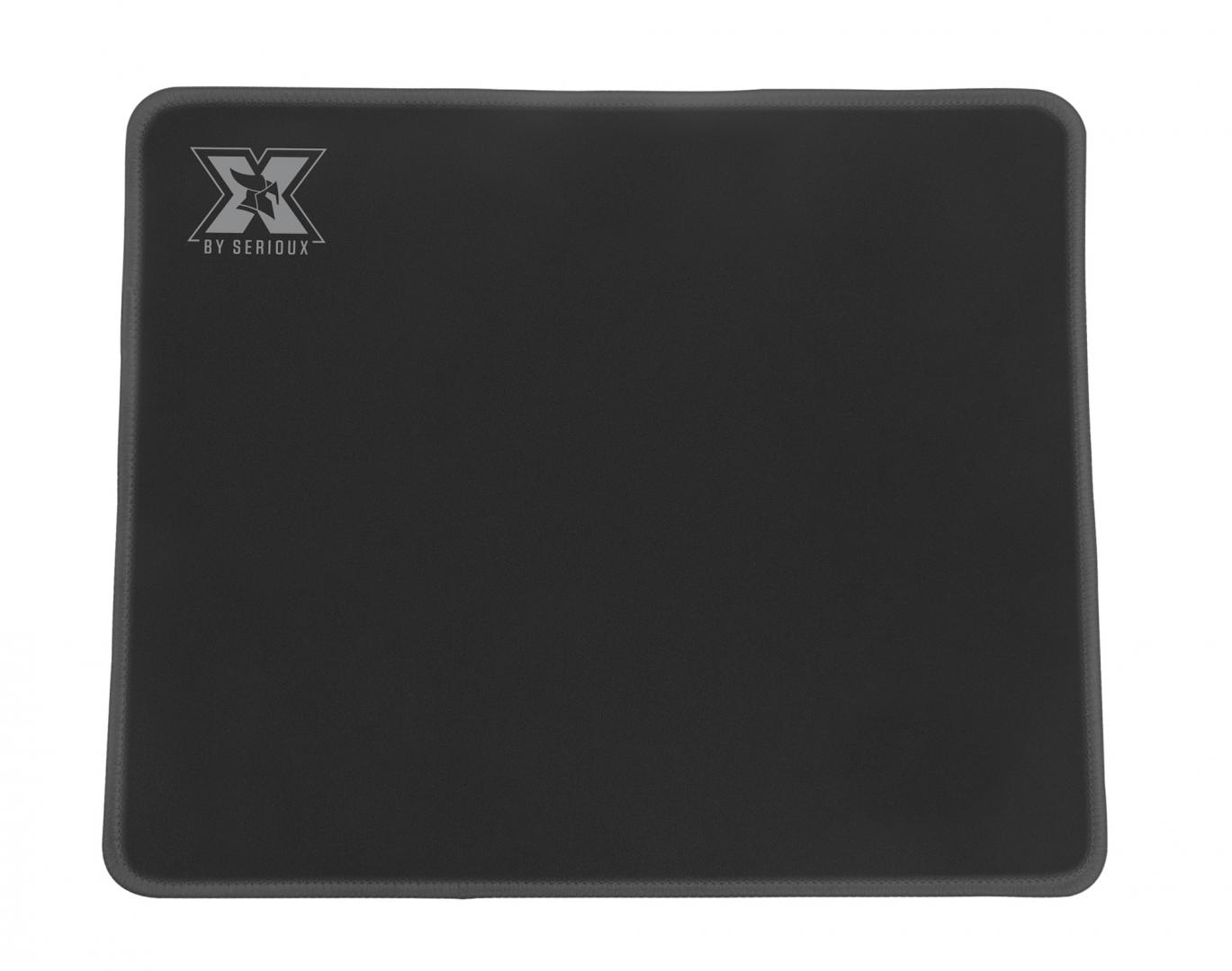 Mousepad gaming Serioux Eniro Small, baza cauciucata anti-alunecare , suprafata textila, margini cusute, dimensiuni 400*300*4mm