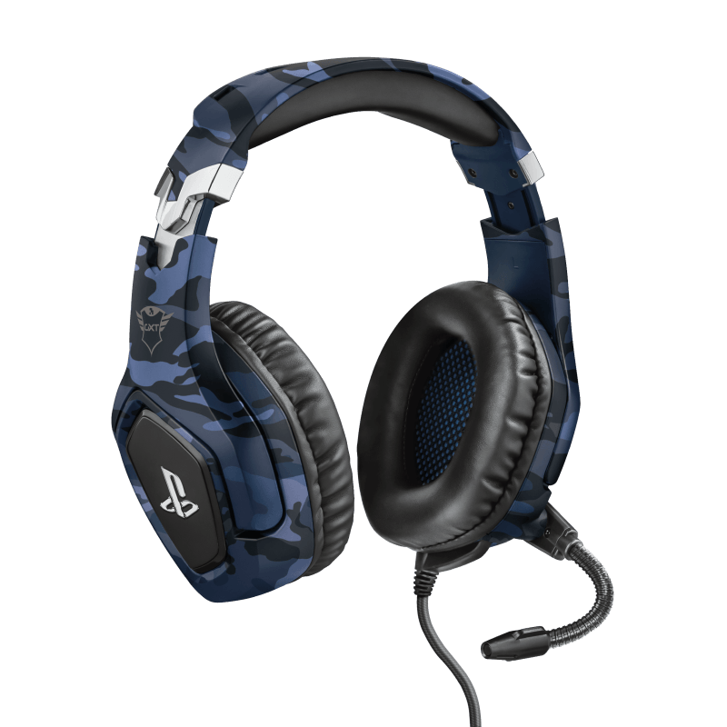 Casti cu microfon Trust GXT 488 FORZE-B GAMING HEADSET PS4, albastru