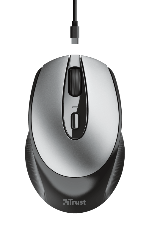 Mouse Trust Zaya, Wireless, negru