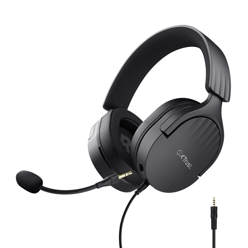 Casti gaming TrustGXT 490P Fayzo cu fir, interfata USB 2.0, frecventa de raspuns 100 Hz - 17.000 Hz, sensivitate 100 dB, negru