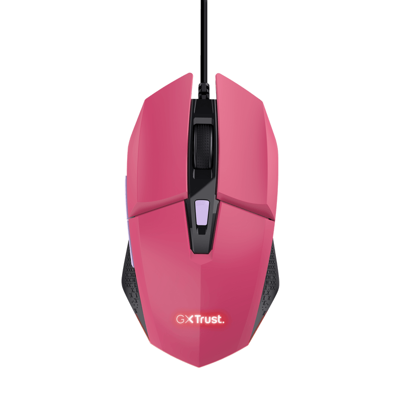 Mouse Trust GXT110W Felox cu fir,  6400 DPI, roz