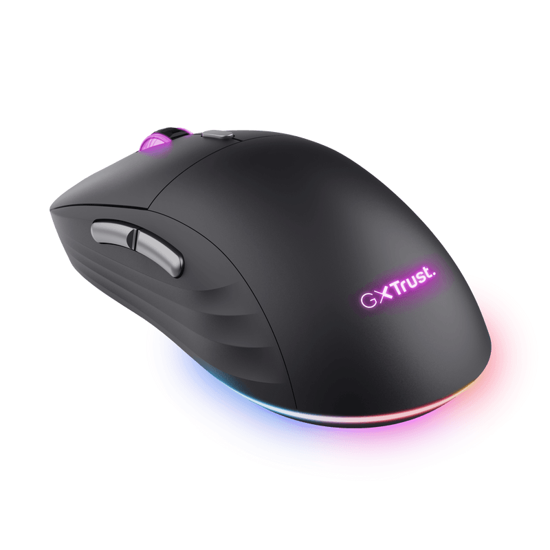 Mouse Trust GXT980 REDEX wireless, USB 2.0, rezolutie maxima 10000 DPI, 6 butoane, iluminare full RGB , negru