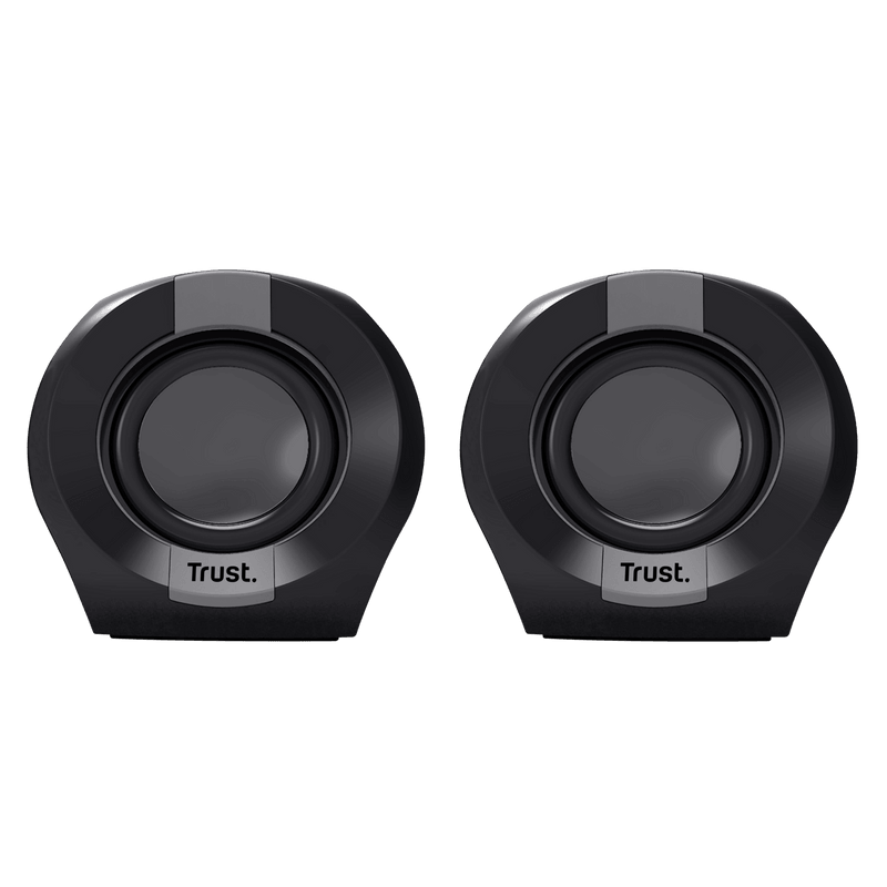 Boxe Trust Polo 2.0 cu fir, putere maxima 8W, audio input 3.5mm, negru