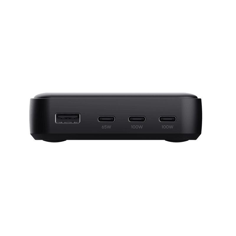 Statie de incarcare Trust,  4 porturi: 1 x USB-A & 3 x USB-C, putere maxima 100W, compatibil cu laptop, tableta, smartphone, accessorii, negru