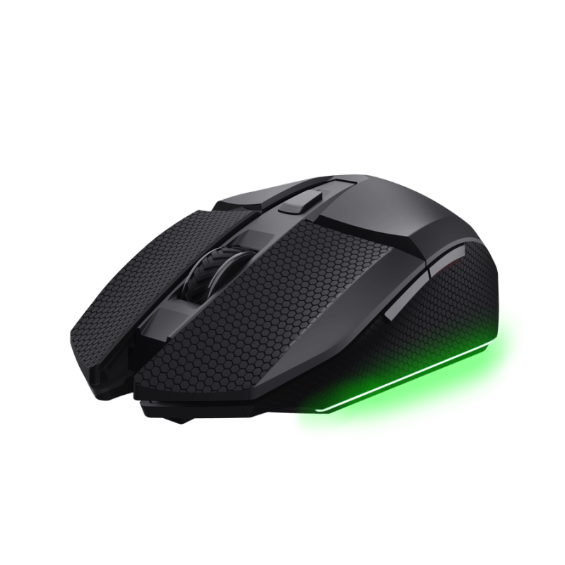 Mouse wireless Trust GXT 122 Felox, optic, rezolutie maxima 10000 dpi, 7 butoane, negru