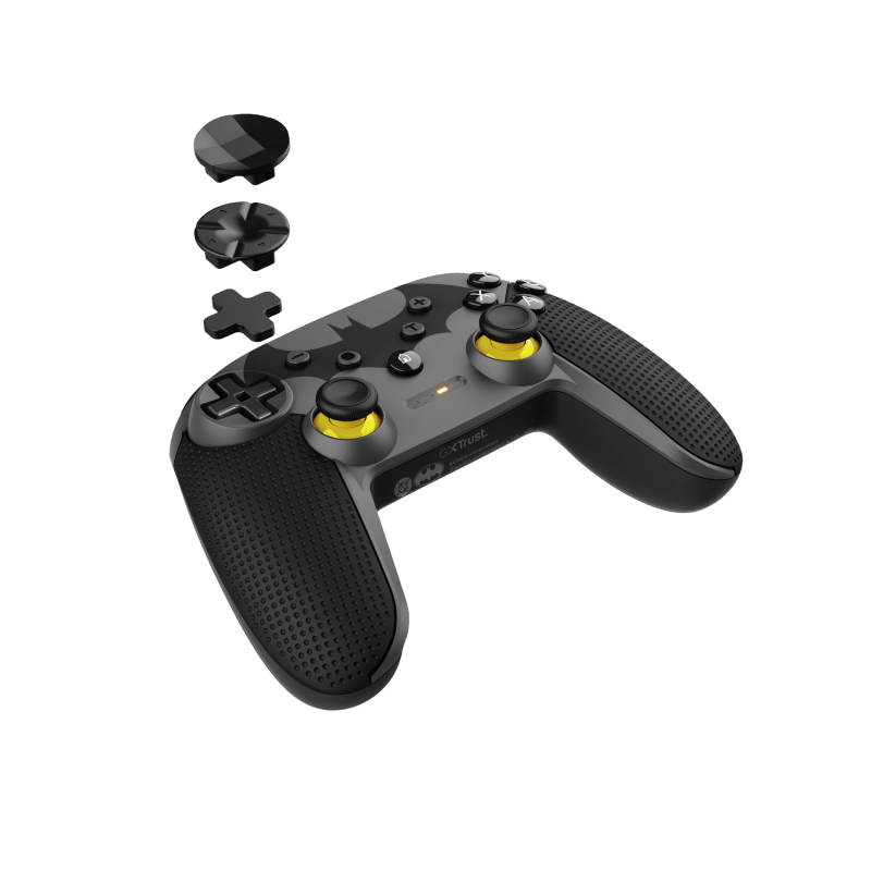 Controller wireless Trust GXT 542BM Muta, conectivitate bluetooth sau port USB-A pentru conexiune wireless, port USB-C pentru conexiune prin fir, negru